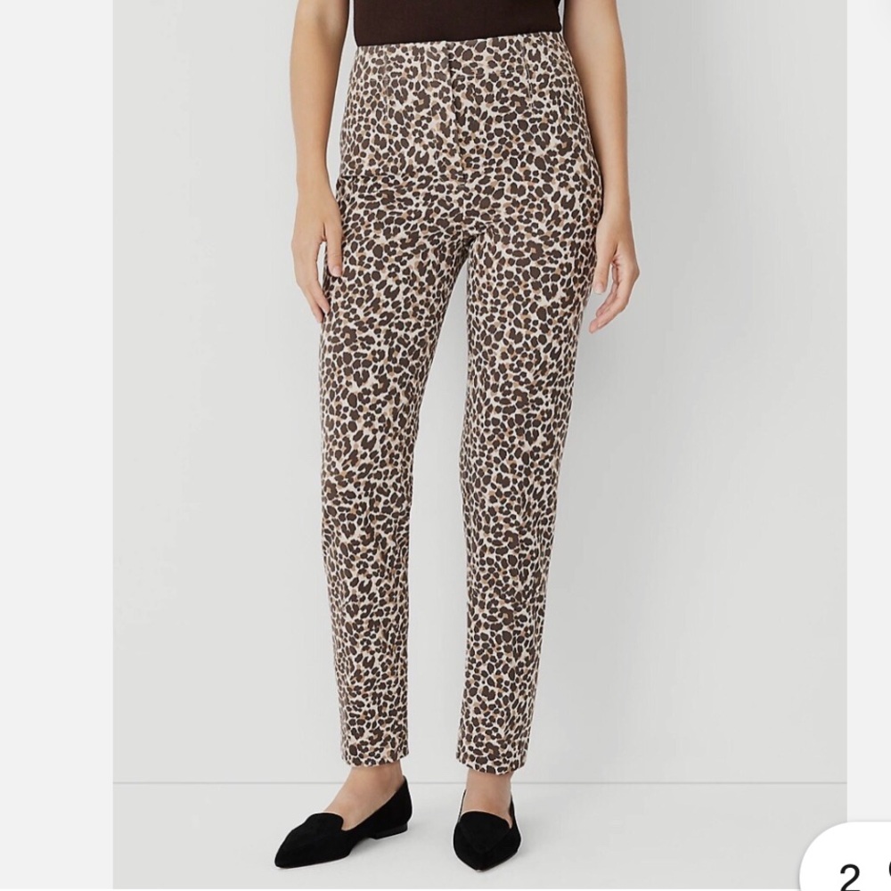 LOFT Leopard Print Fabric in Black and Brown